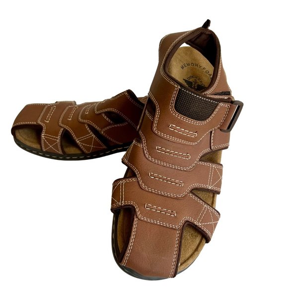 Dockers Mens Sandals Brown Closed Toe Comfort Summer Shoes US 11 EU 44 new main image 7
